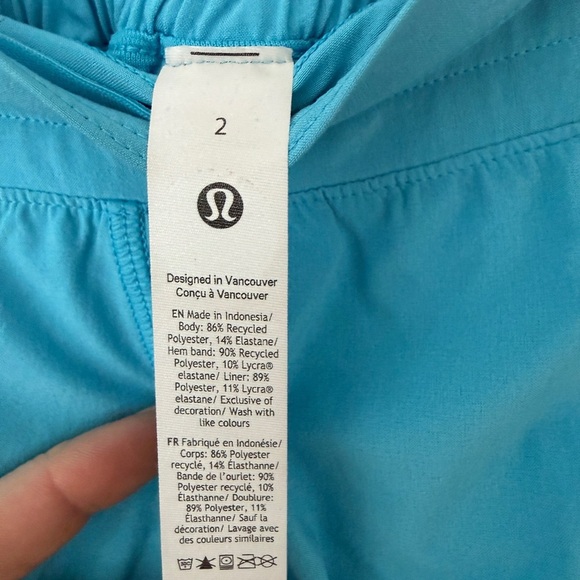 lululemon athletica Blue Women's Shorts - Picture 2 of 4